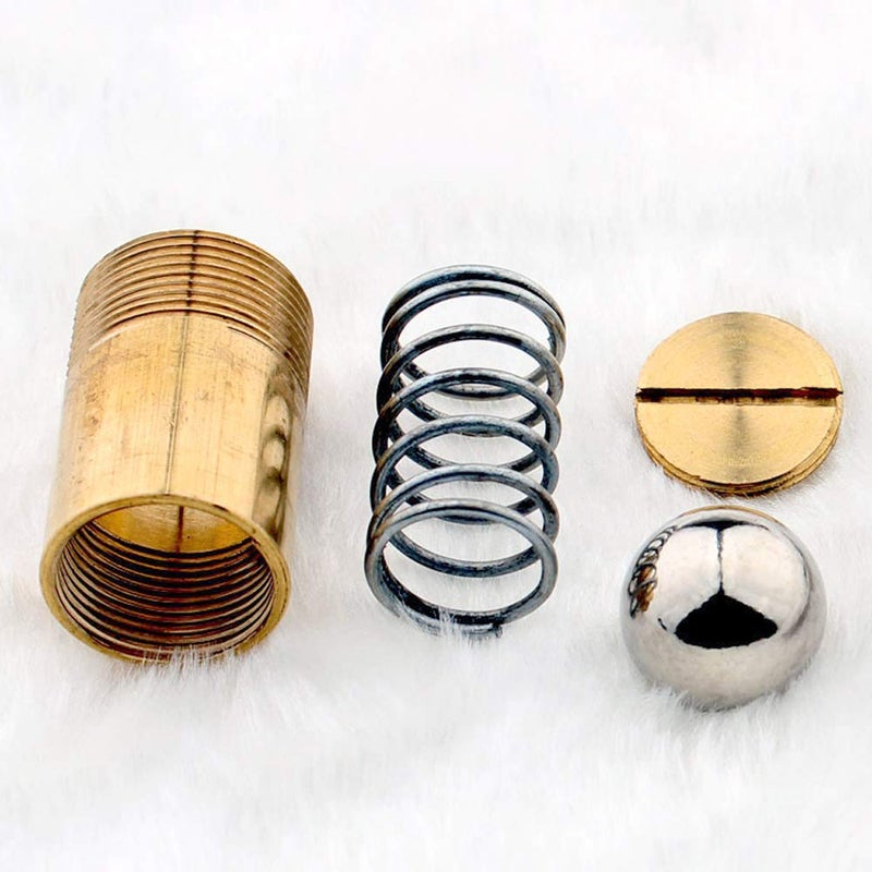 SAISN Ball Catch Door Hardware Closet Door Ball Latch Adjustable Spring Cabinet Latch French Door Catches Pack of 2 (Gold) - Image 3